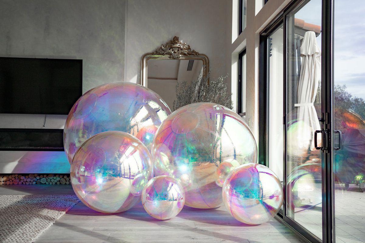 Giant Mirror Ball Set – Iridescent, Gold or Silver