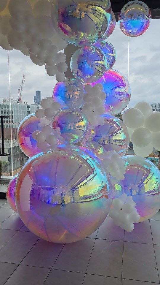 Giant Mirror Ball Set – Iridescent, Gold or Silver