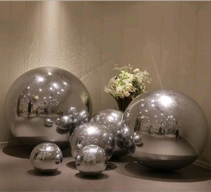 Giant Mirror Ball Set – Iridescent, Gold or Silver