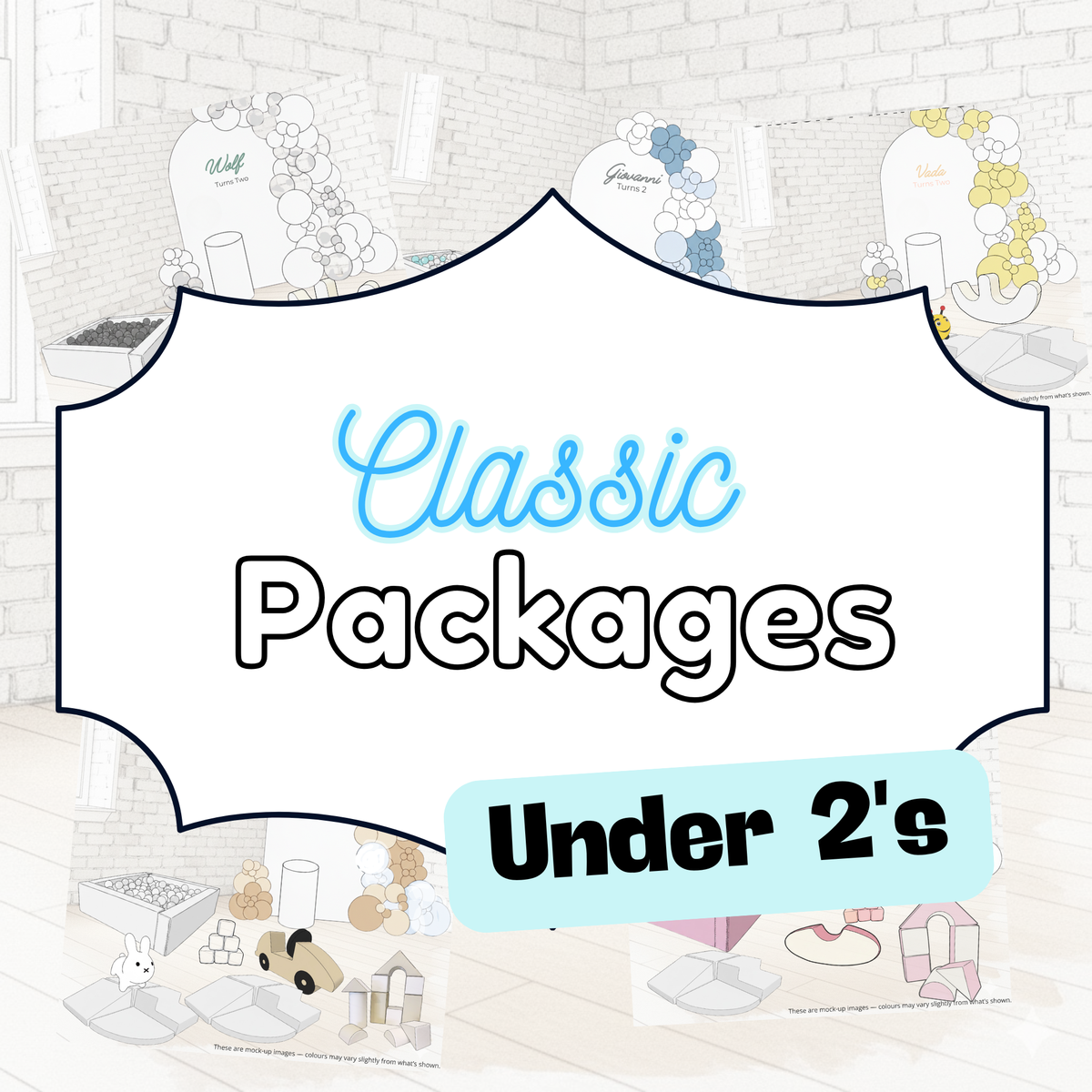 Classic Birthday Package -  Under 2's