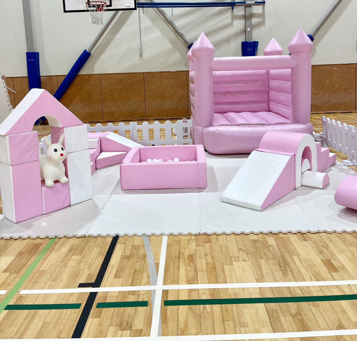 Pink and White Soft Play Set